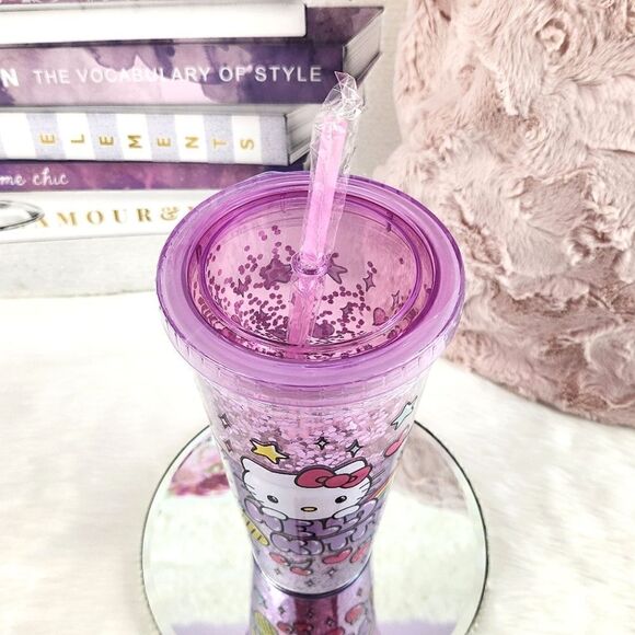 {Hello Kitty} Pink Confetti Travel Cup - Picture 8 of 8